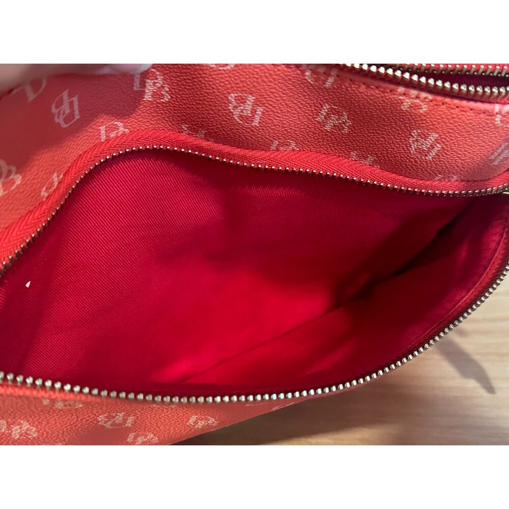 Dooney & Bourke Orange Penrose Triple Zip Crossbody EUC - Picture 6 of 9